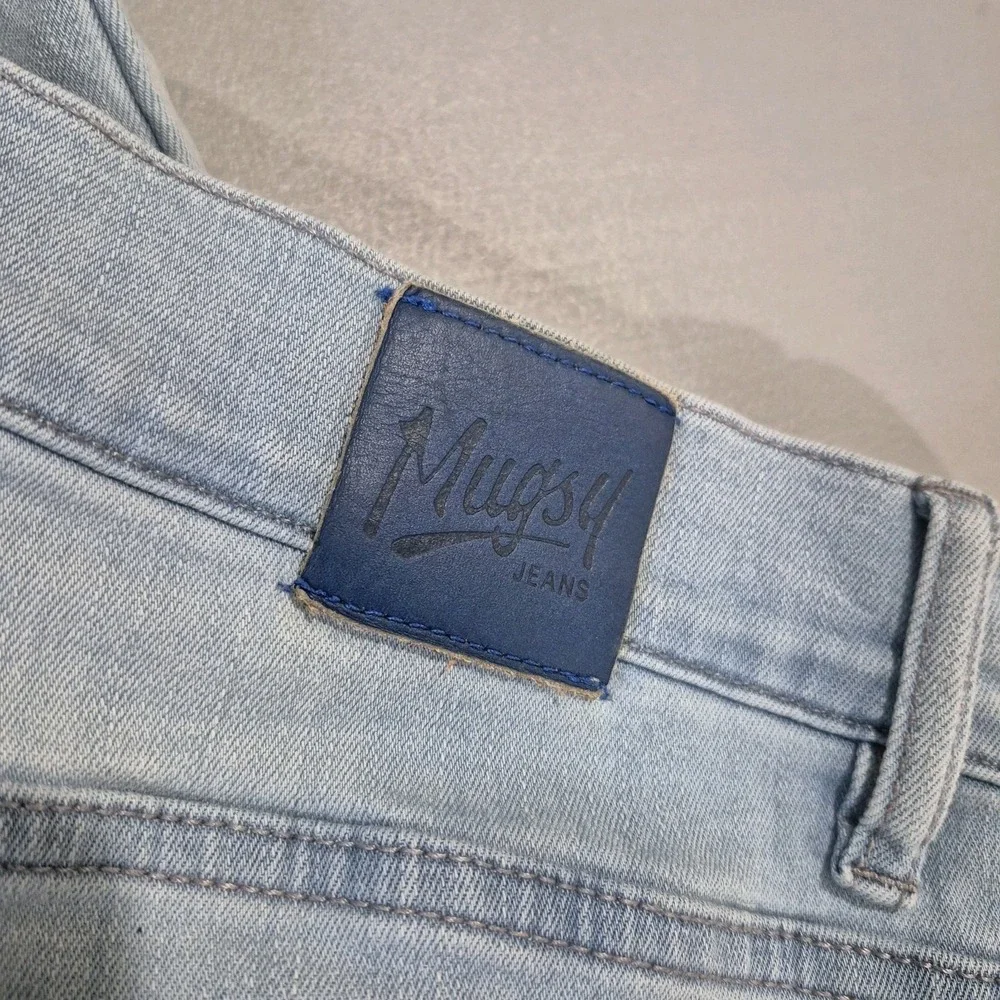 Mugsy Jeans‎ Mens 40x34 Grands Stretch Denim Light Wash Summer Breathable
